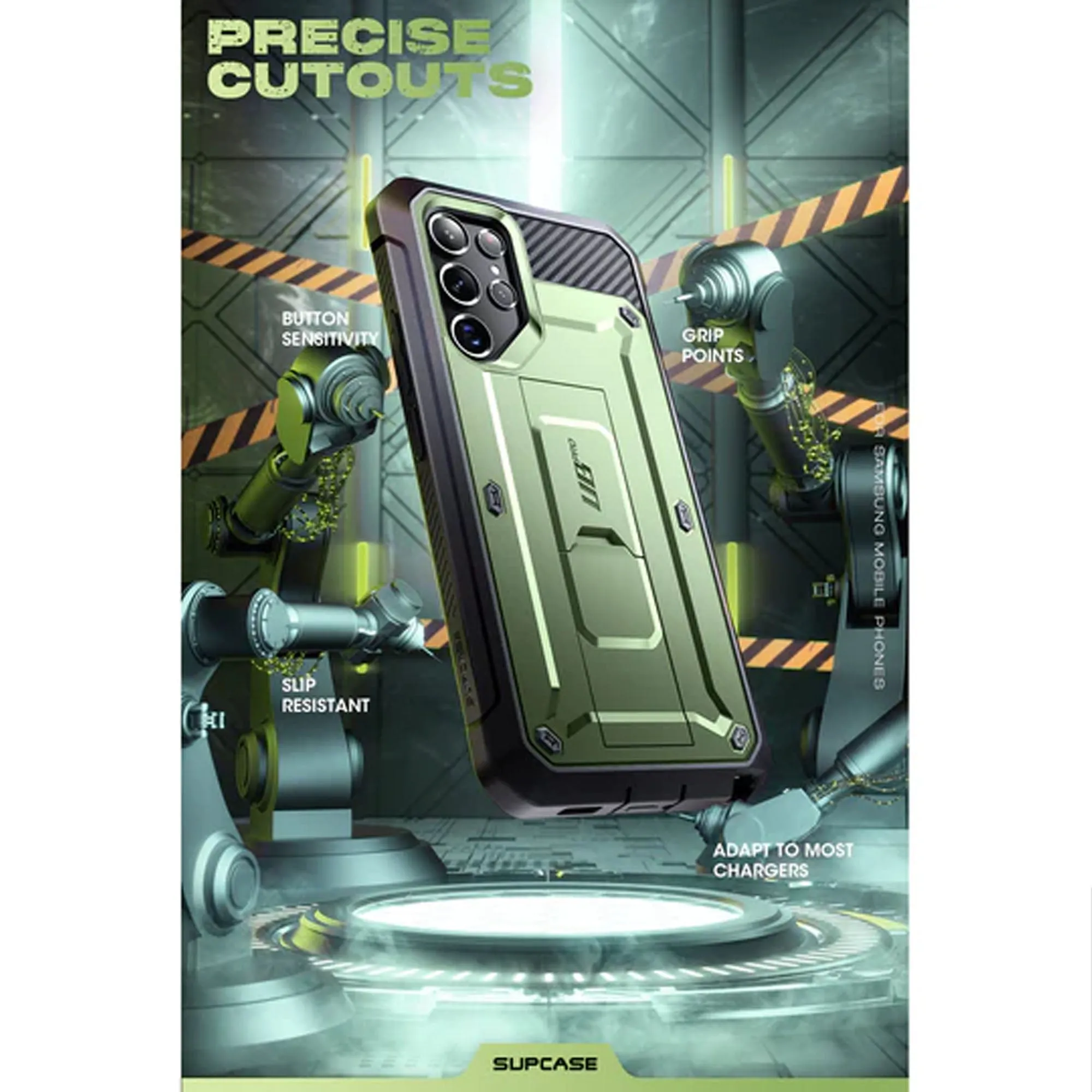 Supcase Unicorn Beetle Pro Rugged Case for Samsung Galaxy S22 - Dark Green (Barcode: 843439116078 )