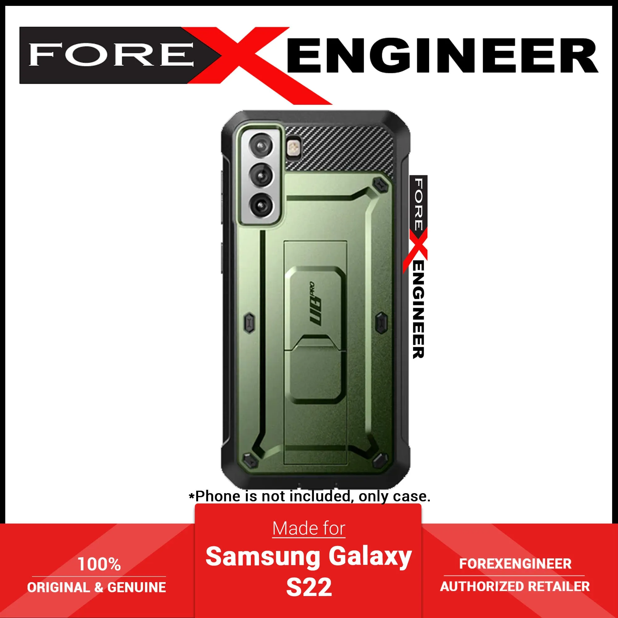 Supcase Unicorn Beetle Pro Rugged Case for Samsung Galaxy S22 - Dark Green (Barcode: 843439116078 )