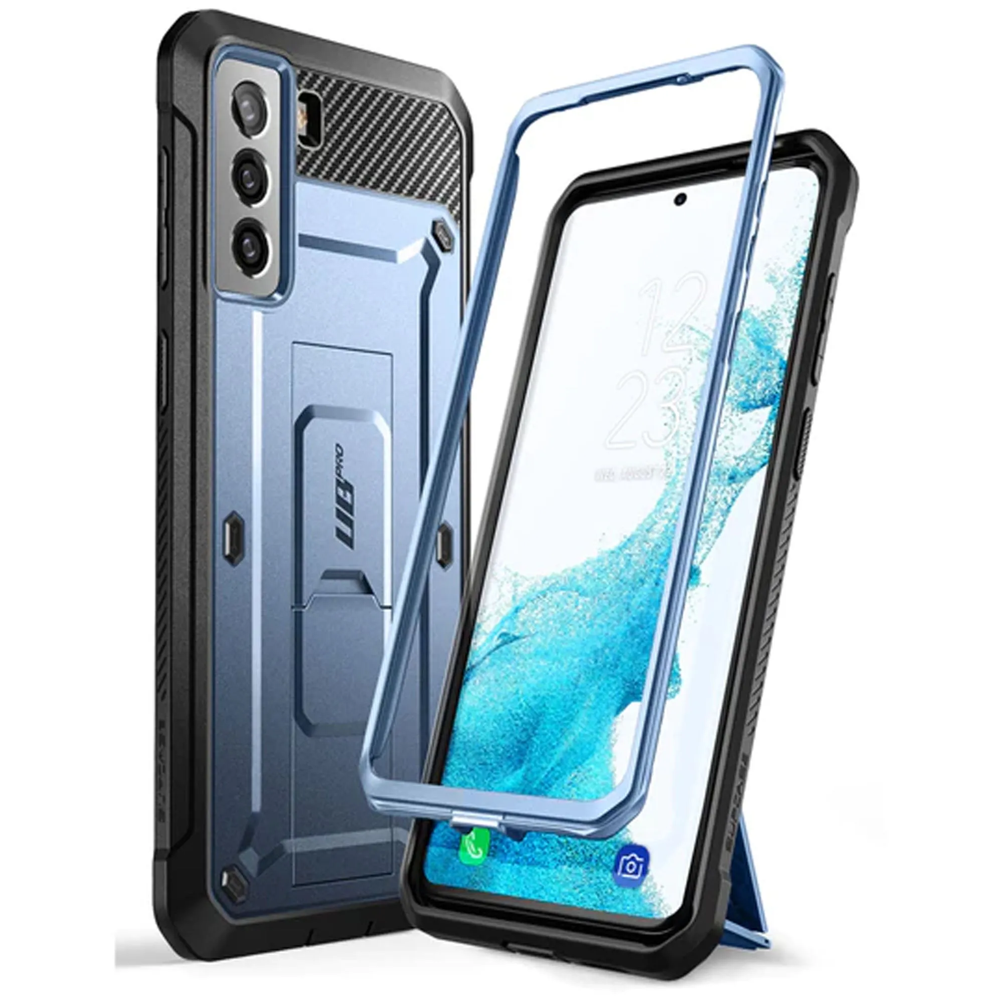 Supcase Unicorn Beetle Pro Rugged Case for Samsung Galaxy S22 Plus - Metallic Blue (Barcode: 843439116214 )