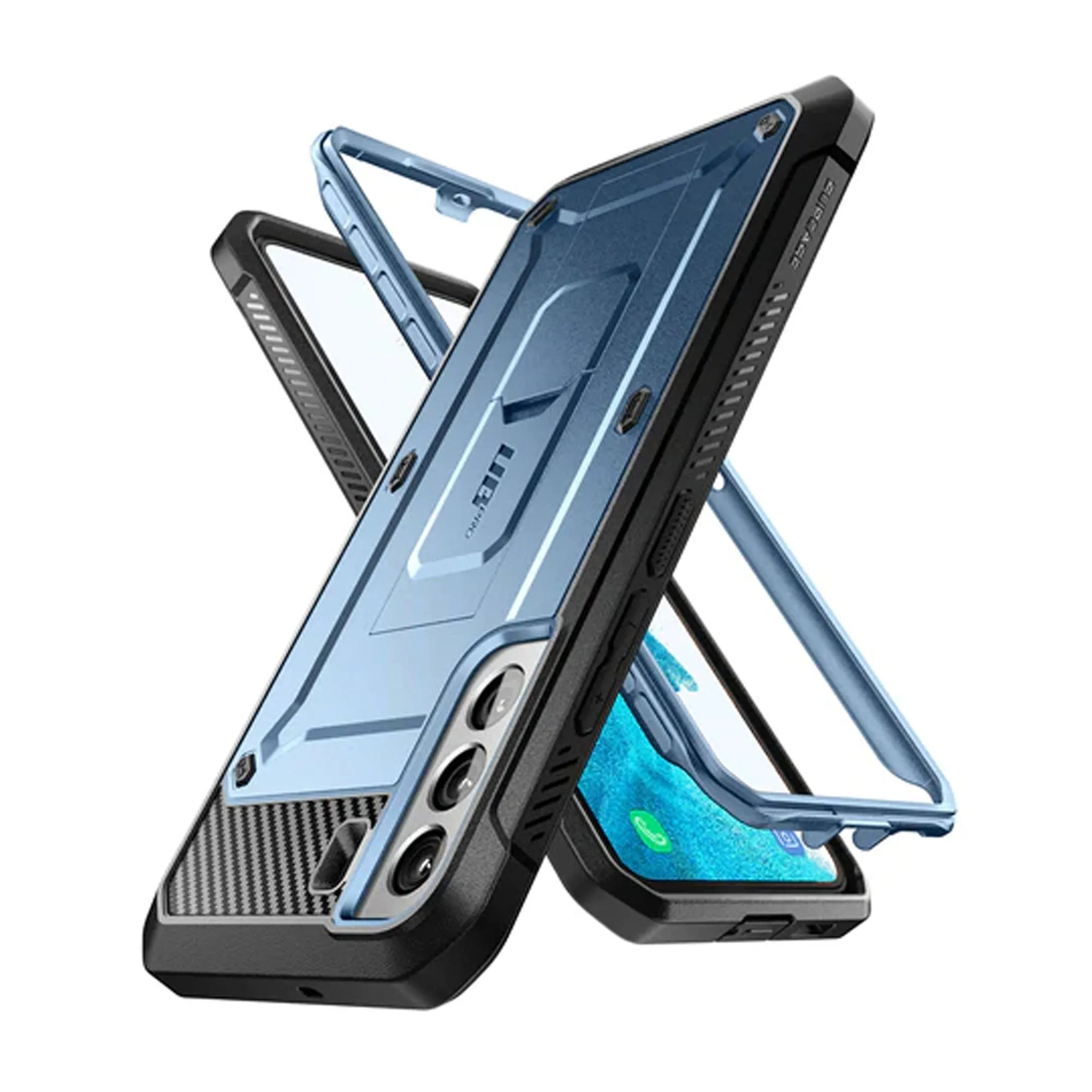 Supcase Unicorn Beetle Pro Rugged Case for Samsung Galaxy S22 Plus - Metallic Blue (Barcode: 843439116214 )