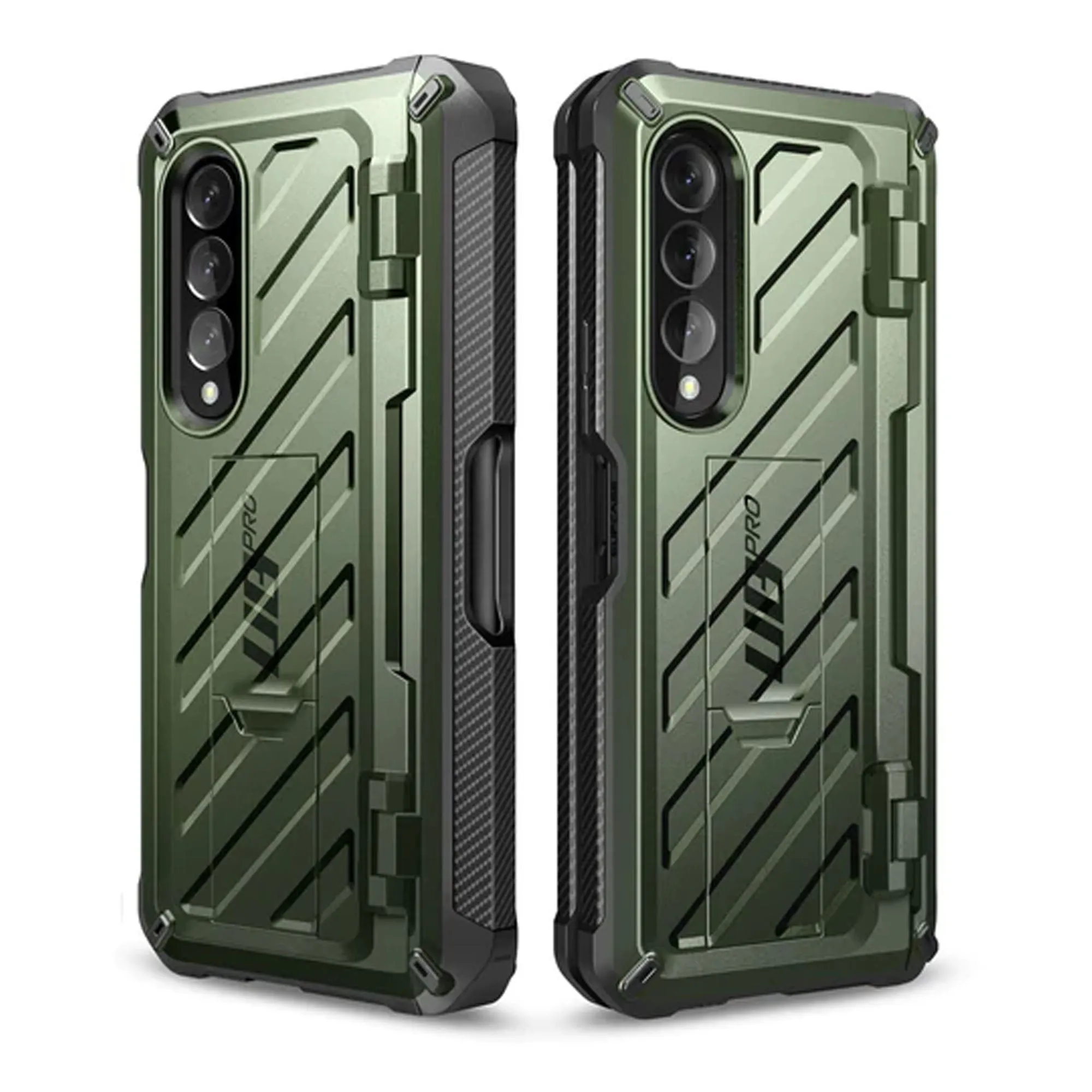 Supcase Unicorn Beetle Pro Rugged Case for Samsung Galaxy Z Fold 4 with Built-in Screen Protector - Dark Green