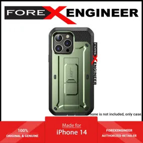 Supcase Unicorn Beetle UB PRO for iPhone 14 - Rugged Case with Built-In Screen Protector - Dark Green