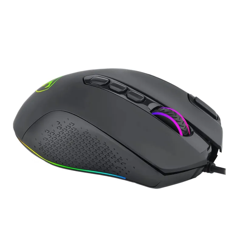 T-Dagger Battle 8000Dpi 10 Button|180Cm Cable|Rgb Backlit Gaming Mouse - Black