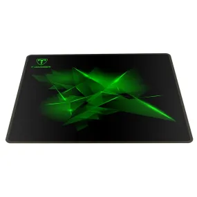 T-Dagger Geometry Medium Size 360Mm X 300Mm X 3Mm|Speed Design|Printed Gaming Mouse Pad Black And Green