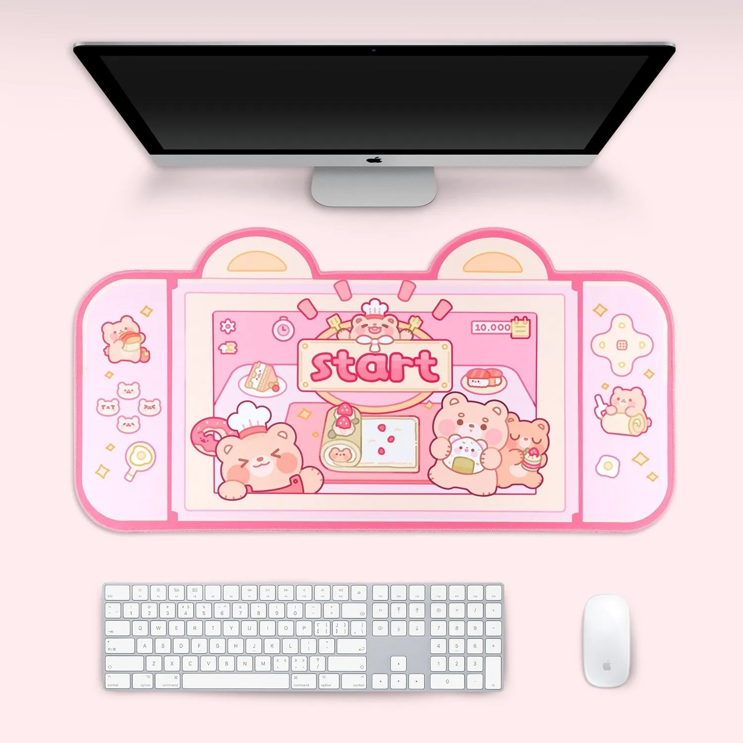 Teddy Bear Bakery Gaming Mousepad