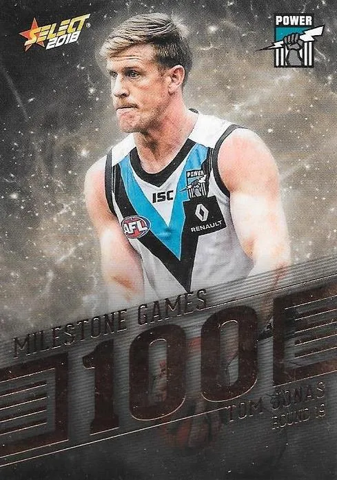 Tom Jonas, 100 Games Milestone, 2018 Select AFL Footy Stars