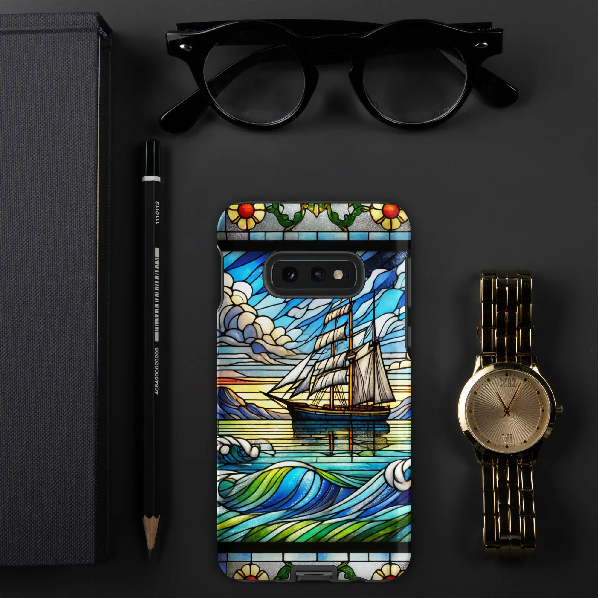 Tough case for Samsung® Stained Glass Sailboat