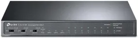 TP-Link TL-SL1311MP 8-Port Unmanaged Desktop PoE  Switch, 8-Port 10/100Mbps   2-Port Gigabit RJ45 & 1 Gigabit SFP