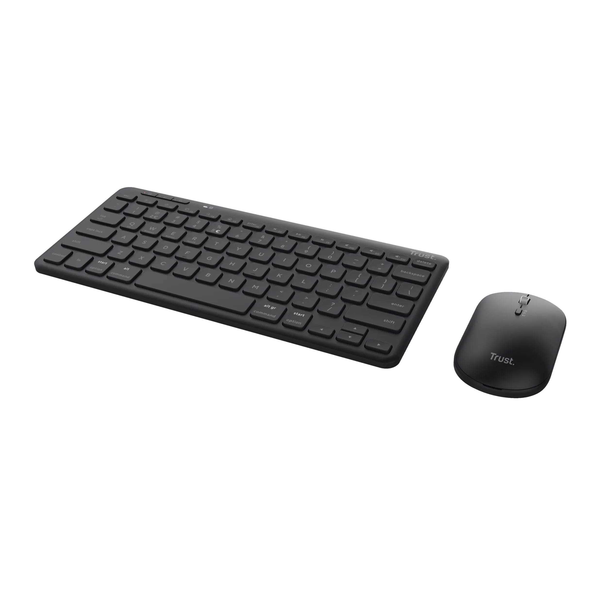 Trust Lyra Keyboard Mouse Included Office Rf Wireless   Bluetooth Qwerty English Black