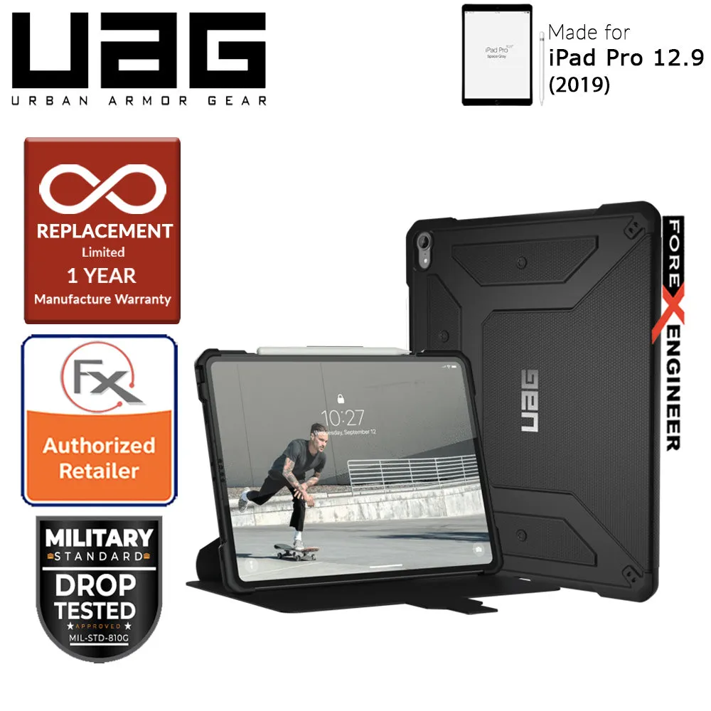 UAG Metropolis for iPad Pro 12.9 inch 2019 - Rugged Military Drop Tested iPad Case - Black