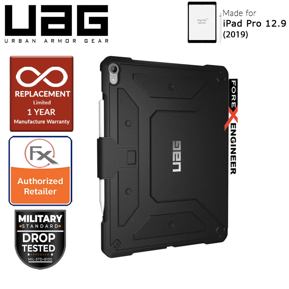 UAG Metropolis for iPad Pro 12.9 inch 2019 - Rugged Military Drop Tested iPad Case - Black