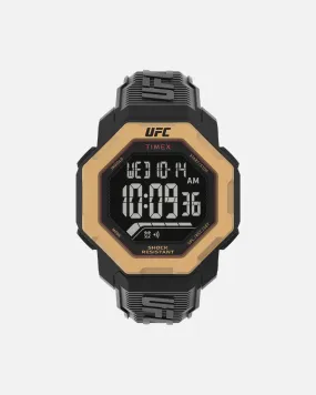 UFC Watches Knockout Resin Strap Watch Black/Gold