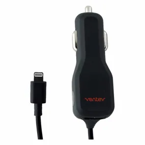 Ventev Dashport 2100c Car Charger with for iPhones and USB Port - Gray