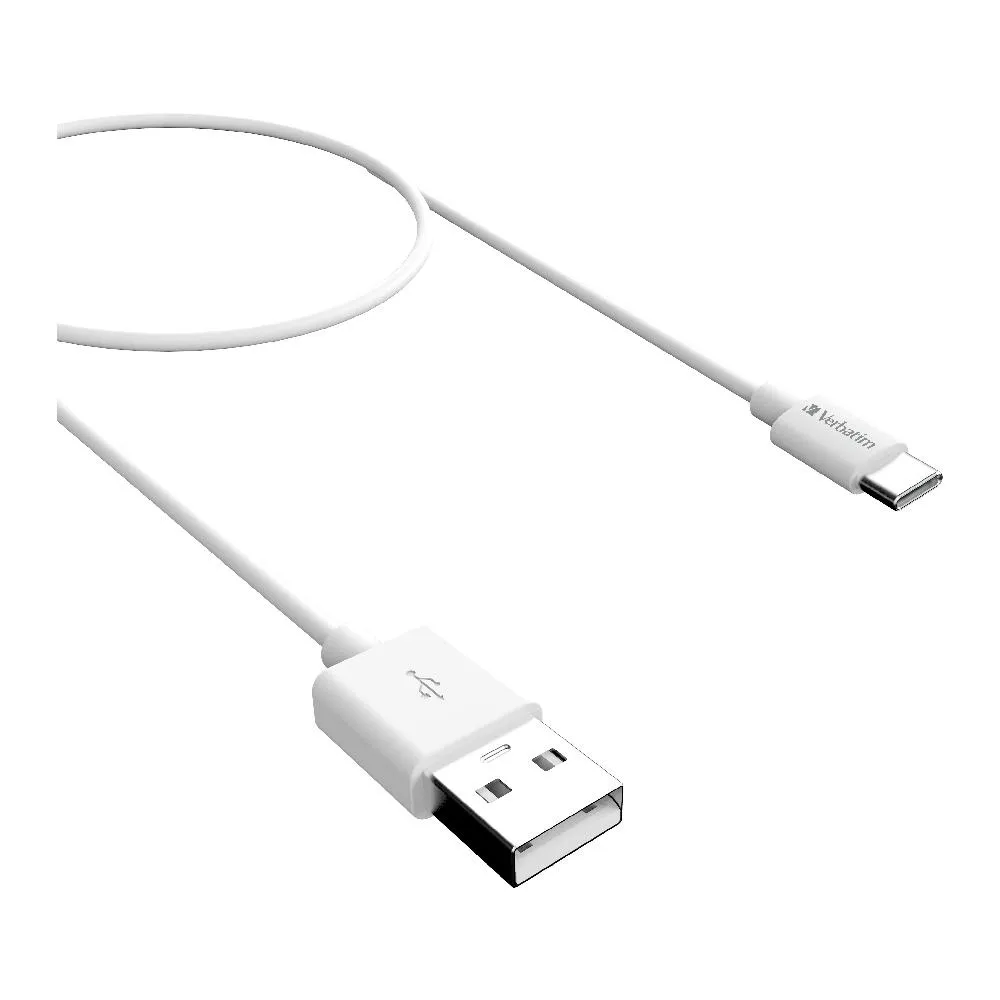 Verbatim Essentials Charge & Sync USB-C Cable 1mt - White