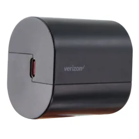 Verizon 27W Fast Charge Single USB-C (Type C) Wall Charging Adapter - Black/Red