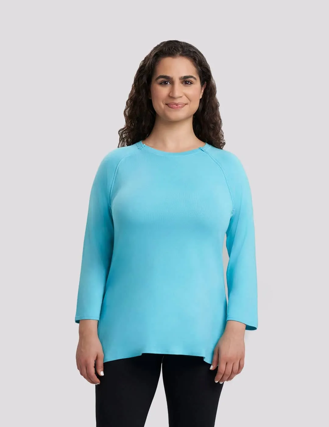 Womens Chest Port Access Shirt - Teal