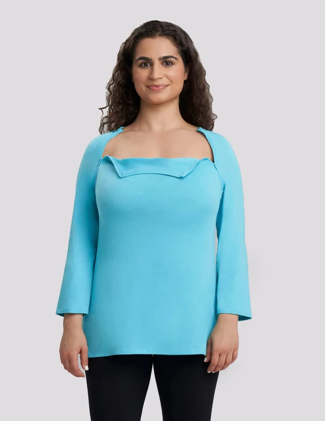 Womens Chest Port Access Shirt - Teal