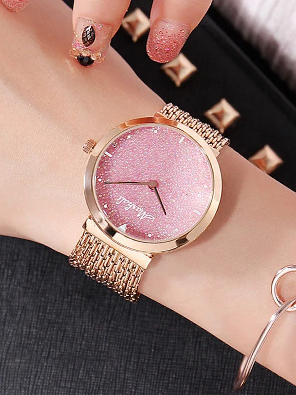 Women's Watch Shiny green large dial with full diamond tassel strap women's clothing  watch